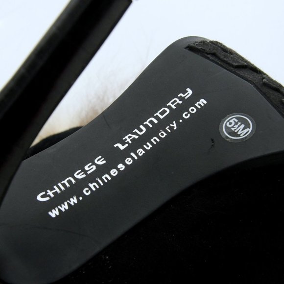 Chinese Laundry Faux Fur Lace Up Heeled Boots in Black Women Size 5.5 - Picture 12 of 12